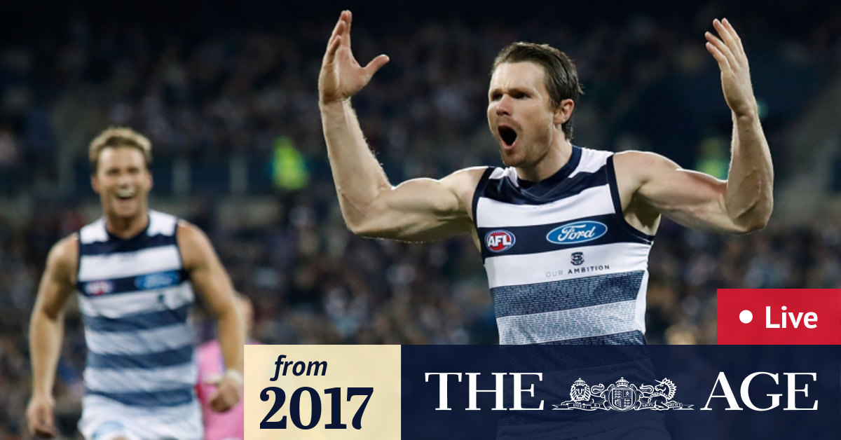 AFL Live Scores Geelong Cats v Adelaide Crows